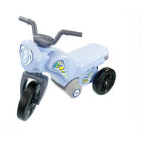 RUTSCHER Motrorrad blau 10199, Kunststoffreifen, drei Räder - Blau, Kunststoff (60/30/42cm) - Mochtoys