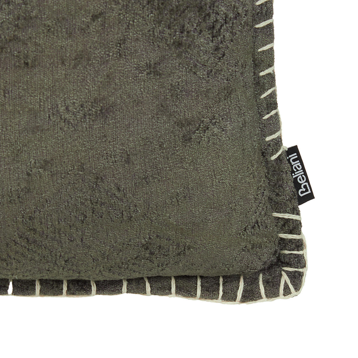 DEKOKISSEN 2er-Set Dunkelgrau 45/45 cm Melur - Dunkelgrau, Naturmaterialen (45/45cm) - Beliani