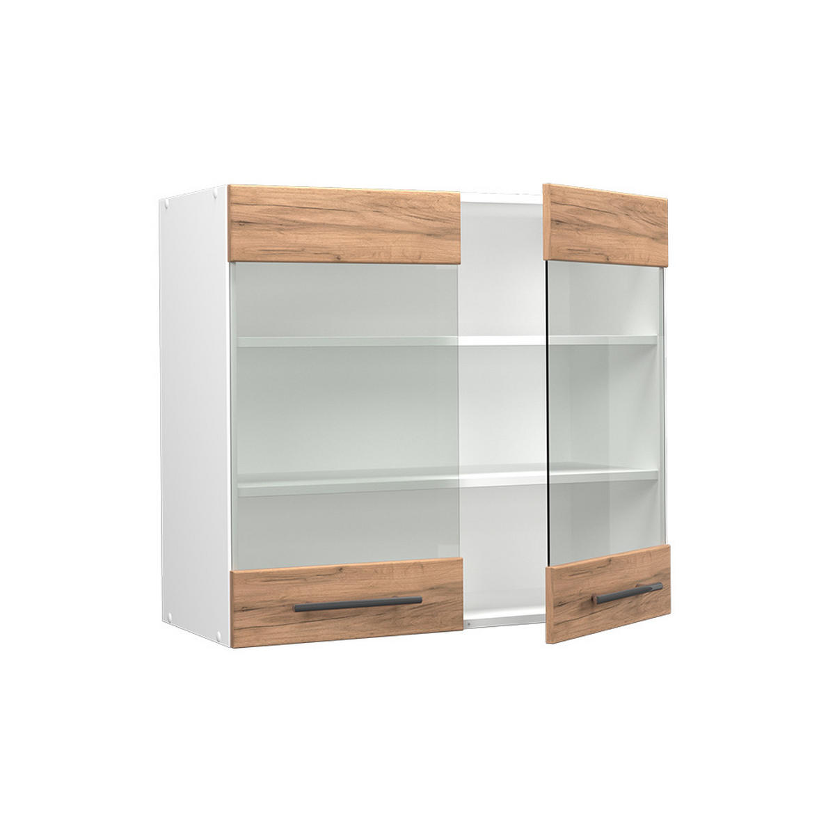 KÜCHENGLASSCHRANK Fame-Line Goldkraft Eiche 80 cm - Honigeiche/Eiche Wotan, Holzwerkstoff (80/72/34.1cm) - Vicco
