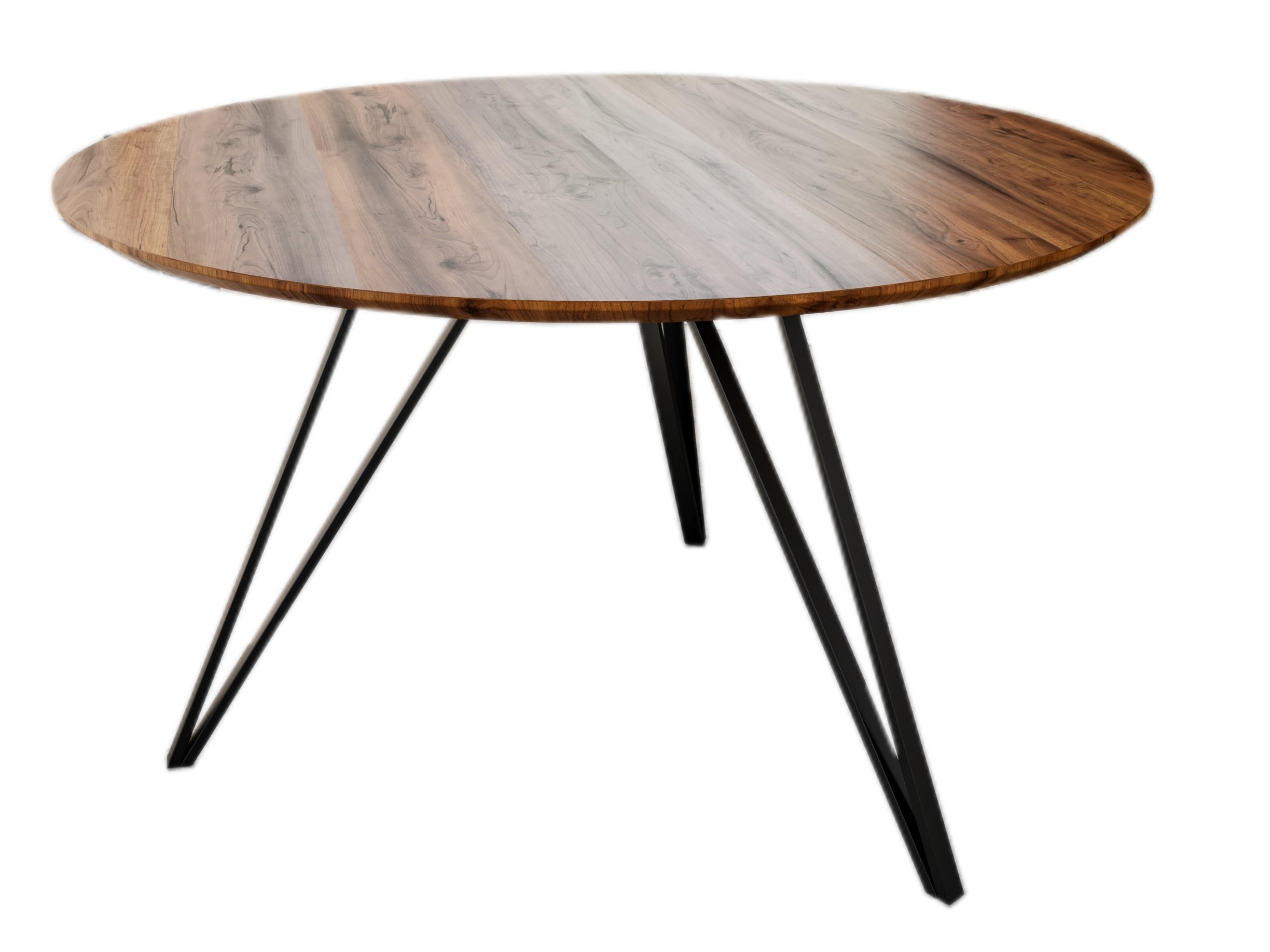 ESSTISCH INSA - Schwarz/Braun, Holz/Metall (110/110/77cm) - SAM