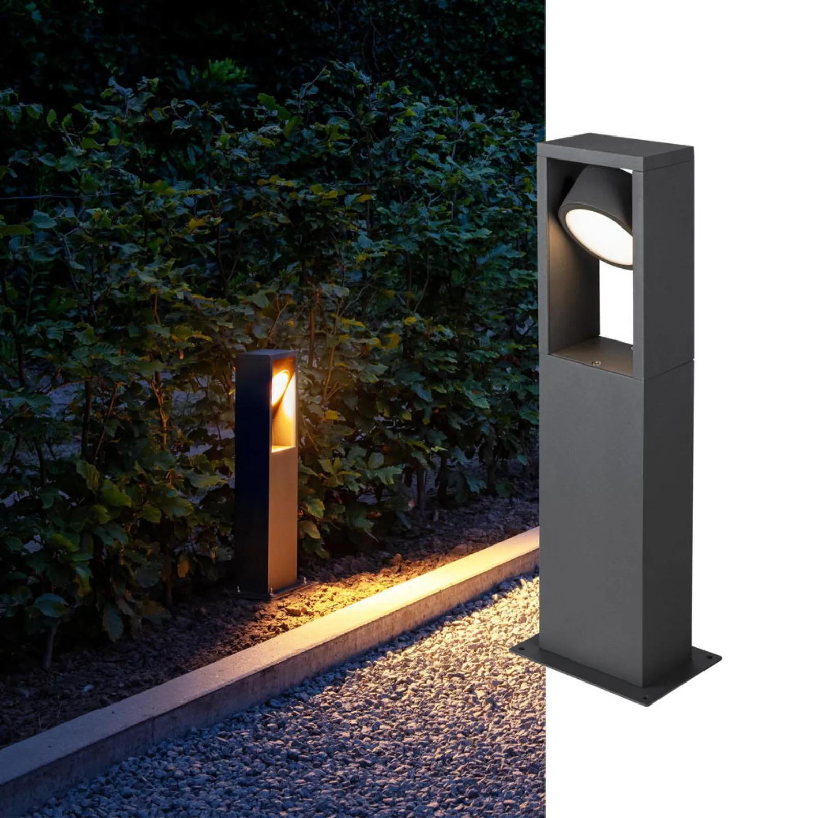 WEGELEUCHTE Eskina Anthrazit - Anthrazit, Metall (7.3/7.3/45cm) - SLV