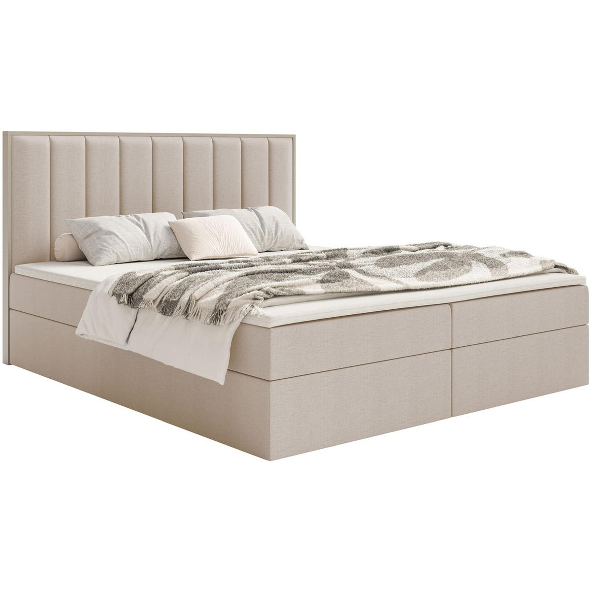 BOXBETT Togents Beige Chenille hydrophob 140x200 cm - Beige, Textil (140/200cm) - Selsey