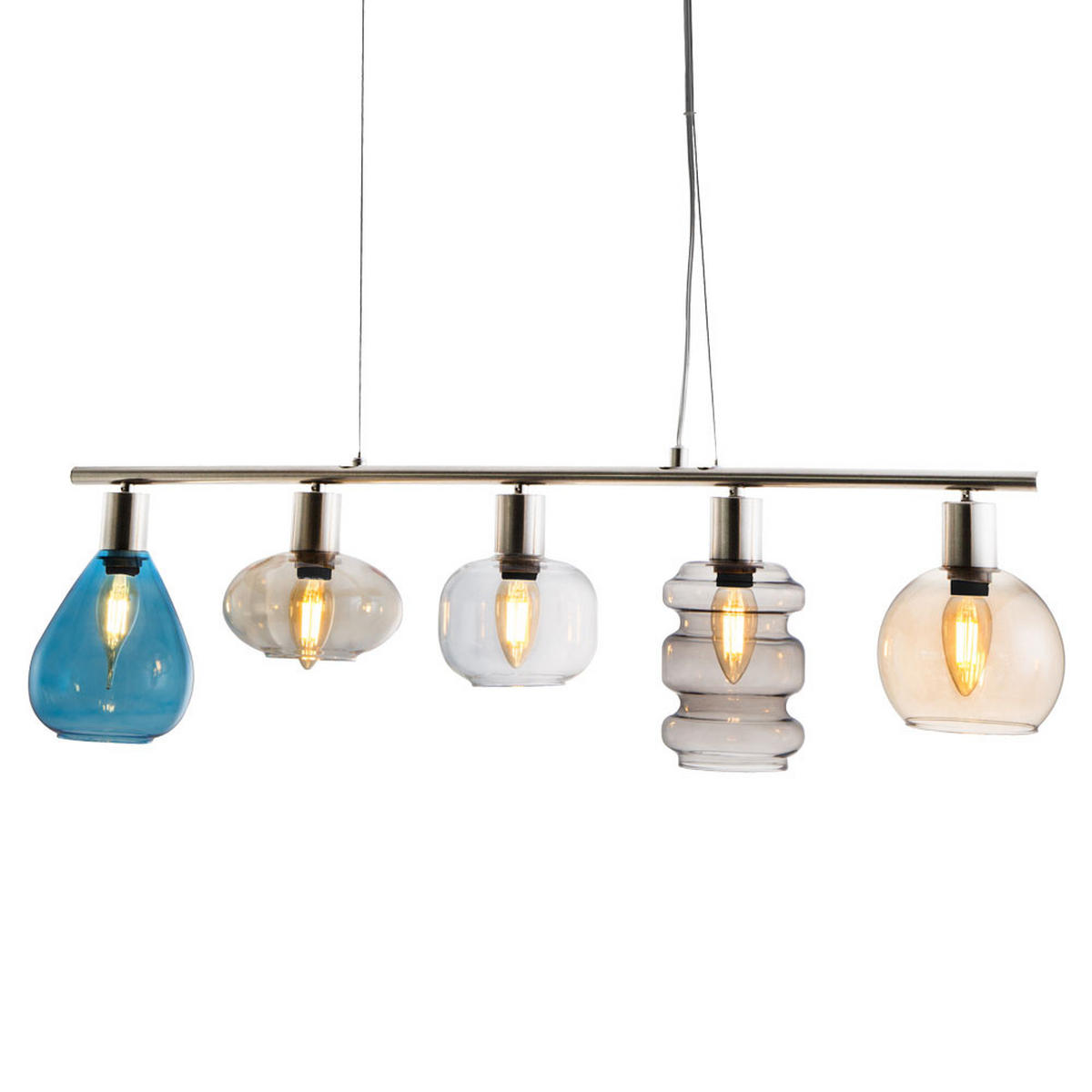 HÄNGELEUCHTE Pesaro Silber Bunt - Multicolor, Glas (13/80/150cm) - Nowa
