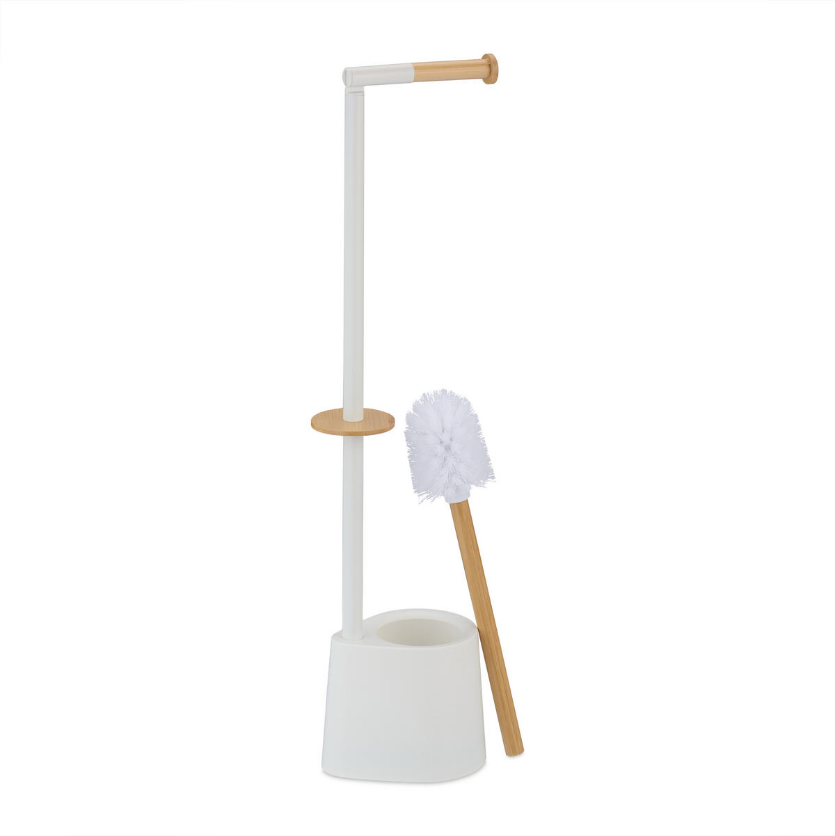 WC-GARNITUR - Multicolor, Holz/Kunststoff (16/66.5/11cm) - Relaxdays