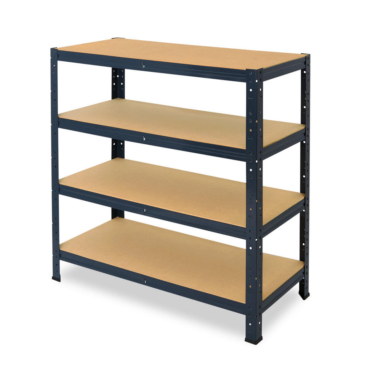 SCHWERLASTREGAL HOME 100x45x60 cm in anthrazit mit 4 Böden und 175 kg Traglast pro Boden - Anthrazit, Metall (45/100/60cm) - shelfplaza