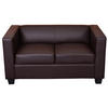 2ER SOFA Braun - Braun, Textil (137/70/75cm) - MCW