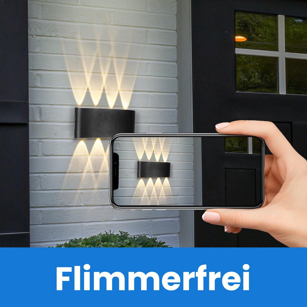 LED WANDLEUCHTE Herz - Schwarz, Metall (5/8/22cm) - Nettlife