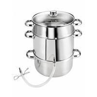 DAMPFENTSAFTER Vital, Edelstahl, Induktion, Ø 25,5 cm - Edelstahlfarben, Metall (25.5cm) - KOPF