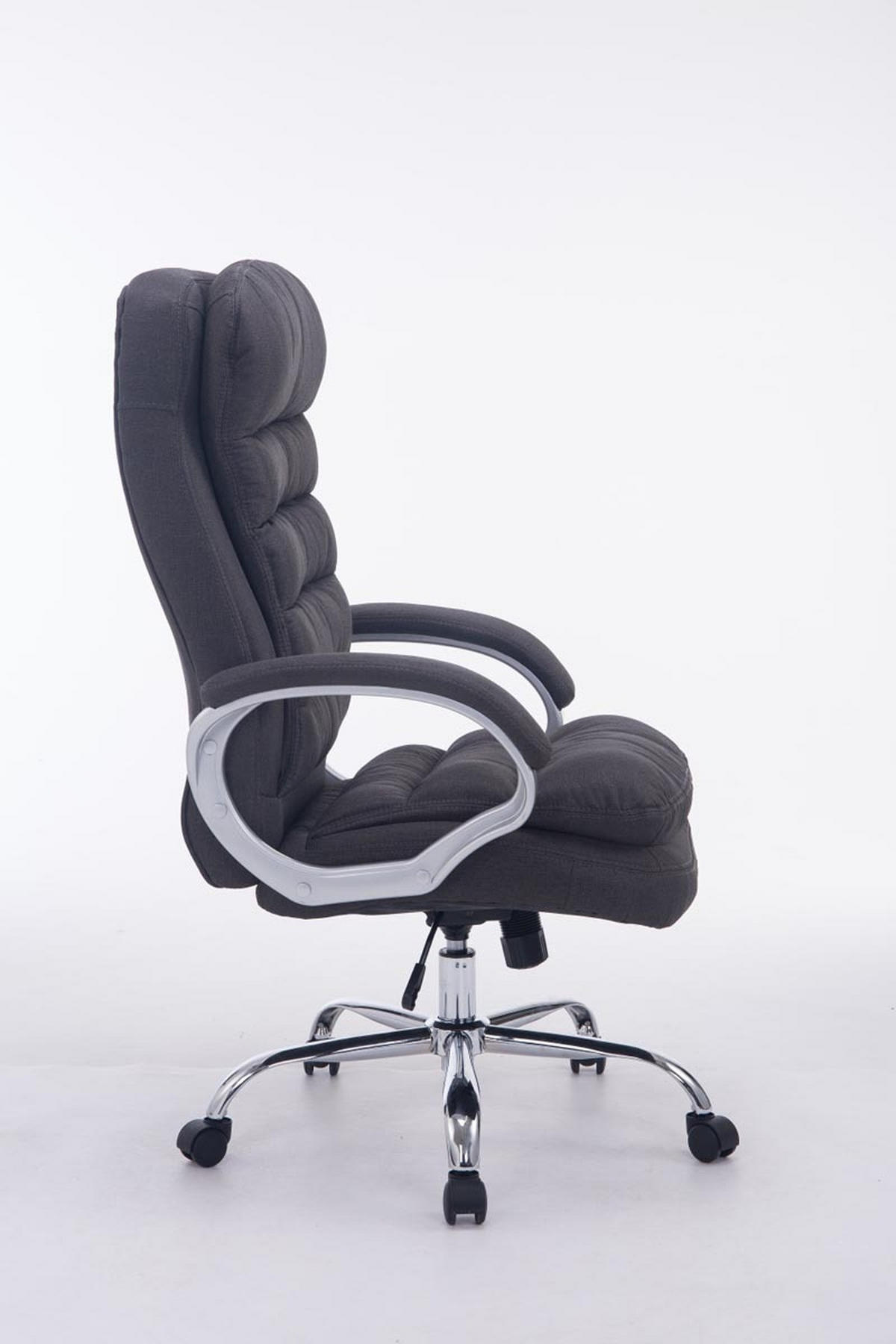 BÜROSTUHL BIG Vancom, Stoff Dunkelgrau - Dunkelgrau, Textil/Metall (77/122/77cm) - TPFLiving