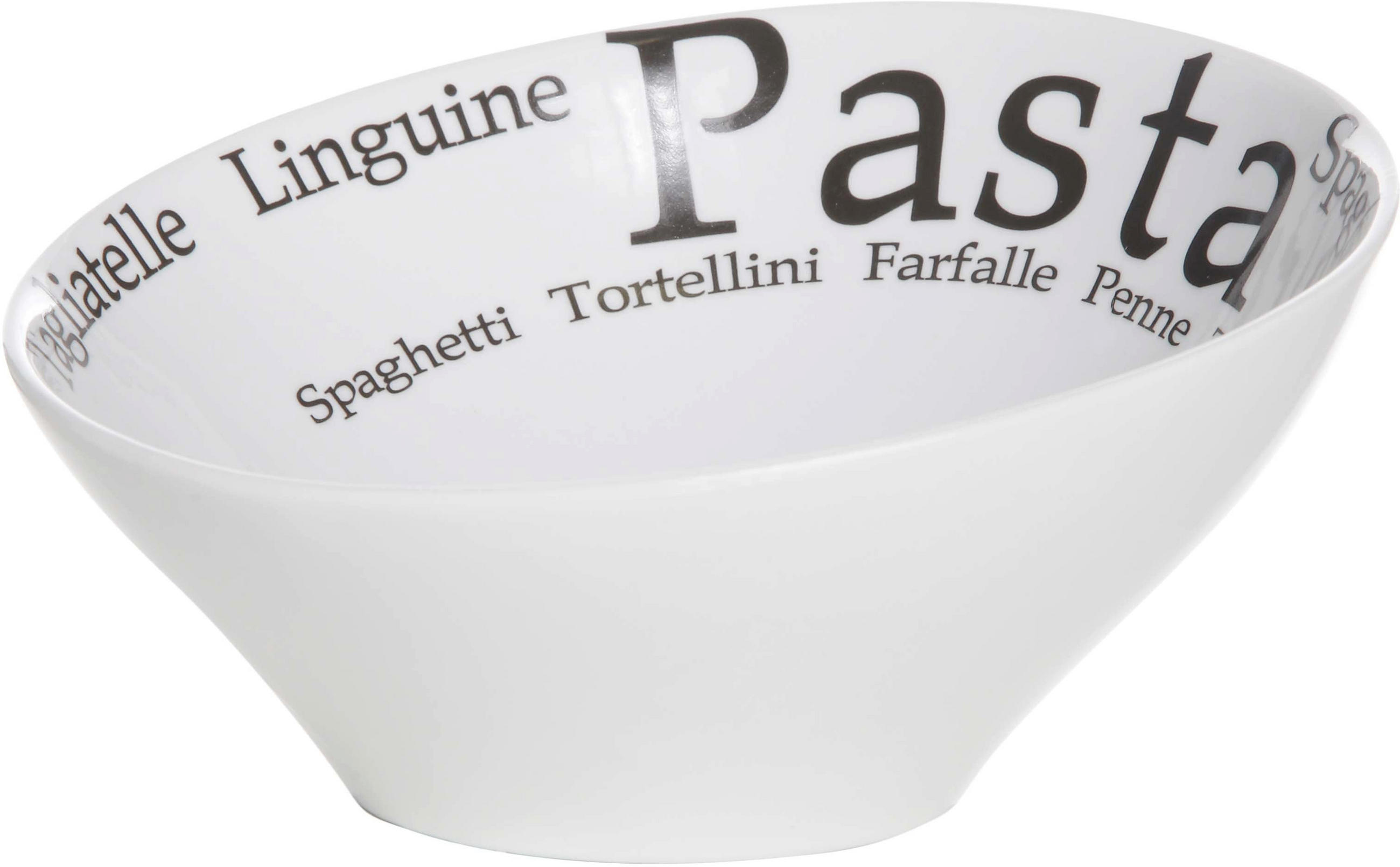 TIEFER TELLER Pastateller Trinity - ø 19 cm - Weiß, Keramik (19cm) - Cosy & Trendy