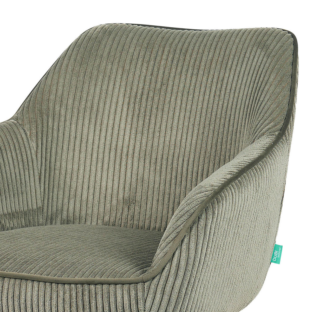 BÜROSTUHL Mika-Noel - Chromfarben/Grün, Textil/Metall (60/79/61cm) - DUBI Möbel