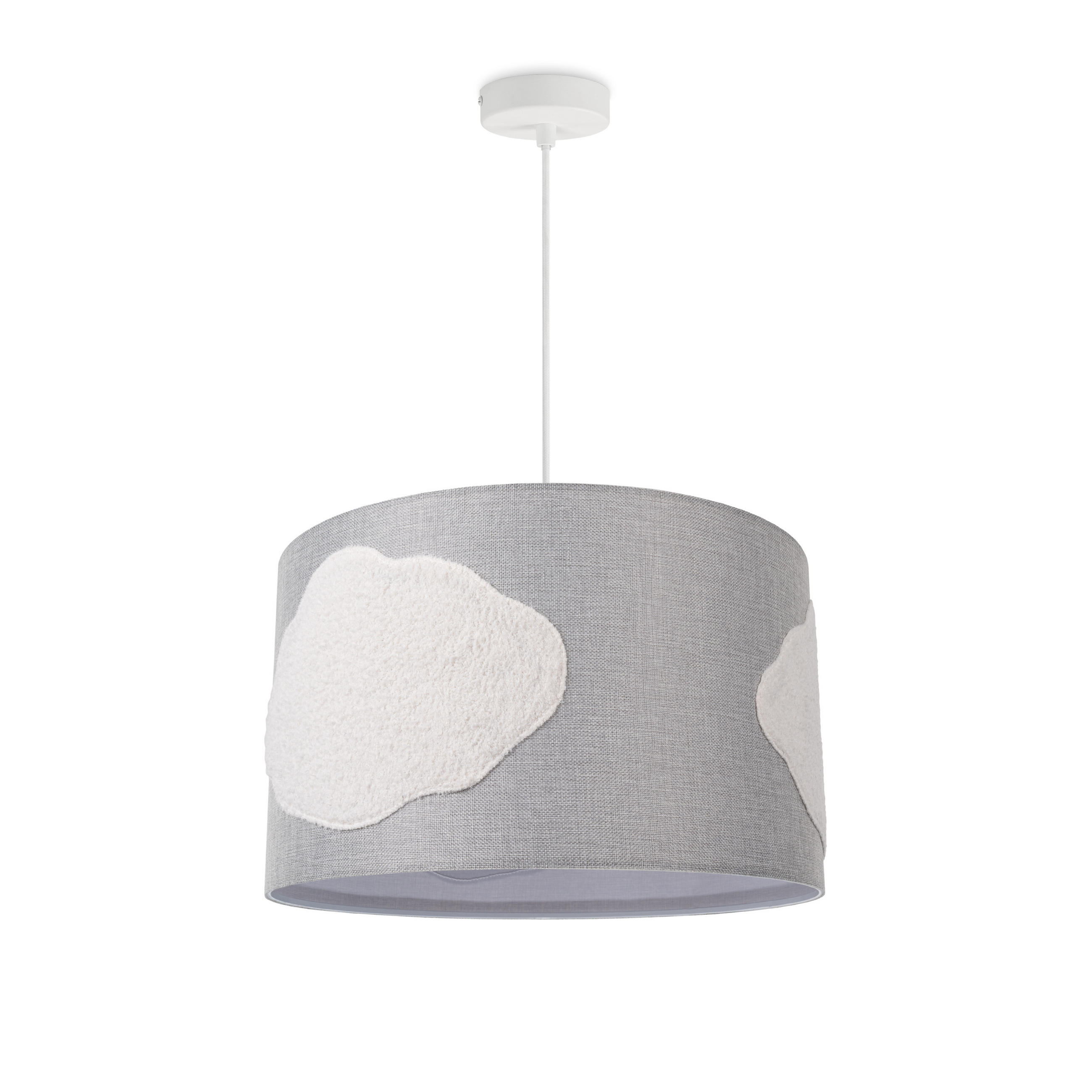 PENDELLEUCHTE HUGO CLOUD - Weiß, Metall (45.5/45.5/28.5cm) - Paco Home