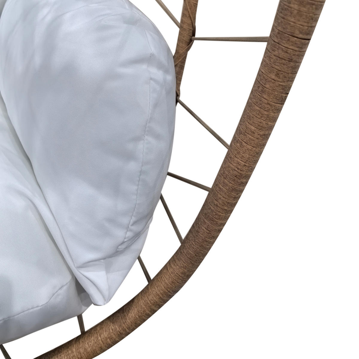 HÄNGESESSEL SHELLY Natur - Braun, Kunststoff (95/195/95cm) - SVITA