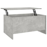 COUCHTISCH Betongrau 80x55,5x41,5 cm Holzwerkstoff - Grau, Holzwerkstoff (80/55.5/41.5cm) - furnicato