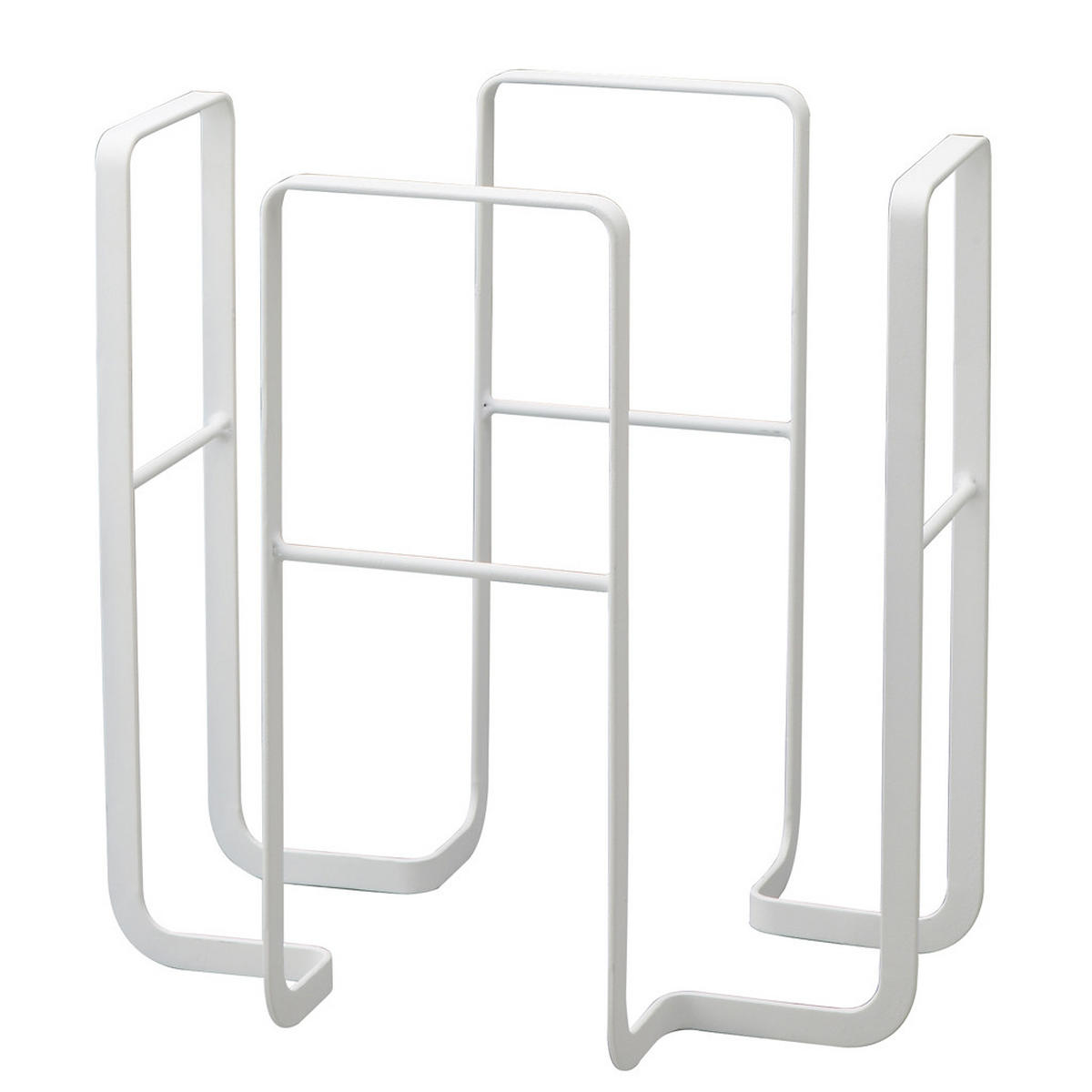 ZEITUNGSSTÄNDER Tower 6471 Weiß Metall 35/35/27.5 cm - Weiß, Metall (35/35/27.5cm) - Yamazaki