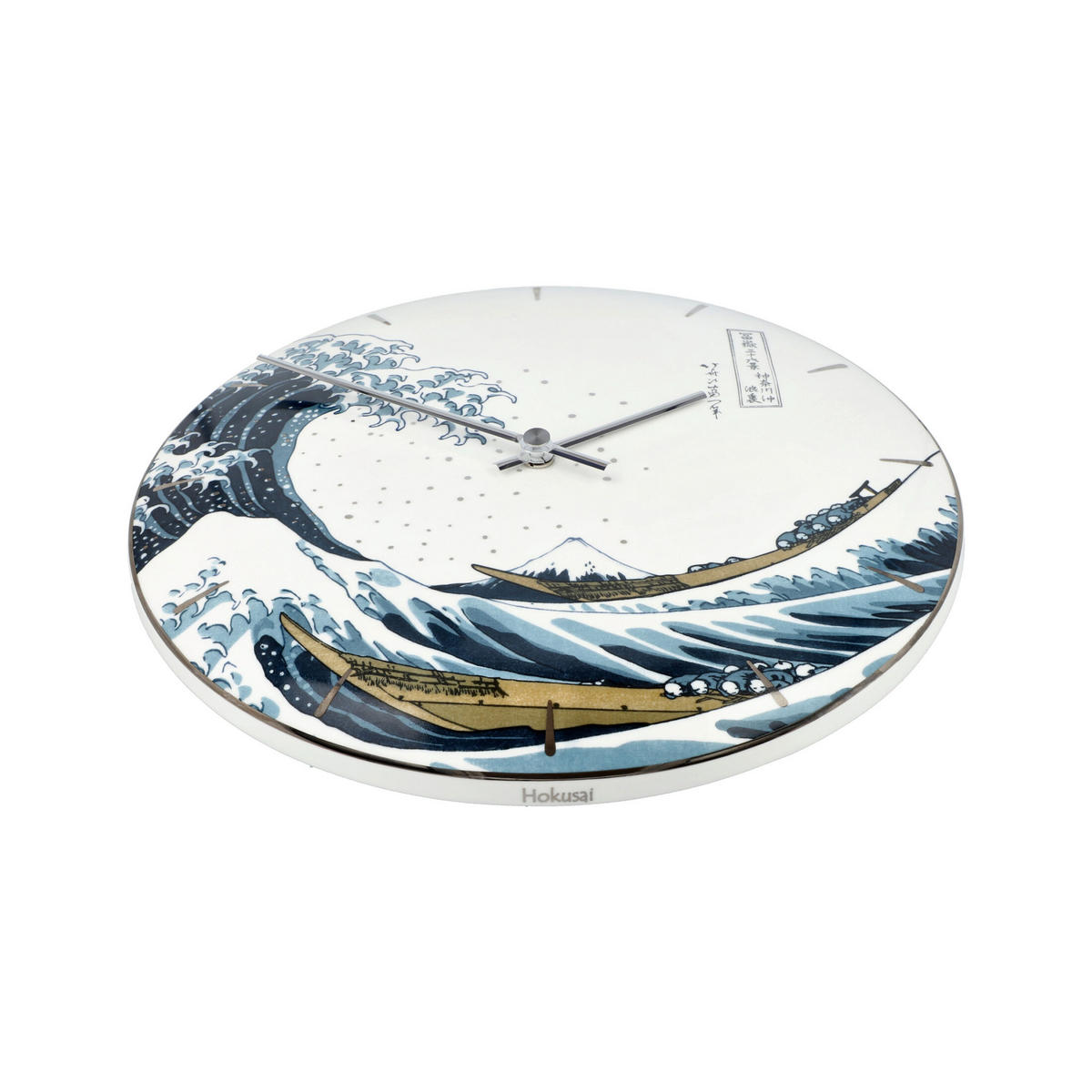 WANDUHR Katsushika Hokusai Die Welle, Porzellan, Bunt, 31 x 31 cm - Multicolor, Keramik (31/5/31cm) - Goebel