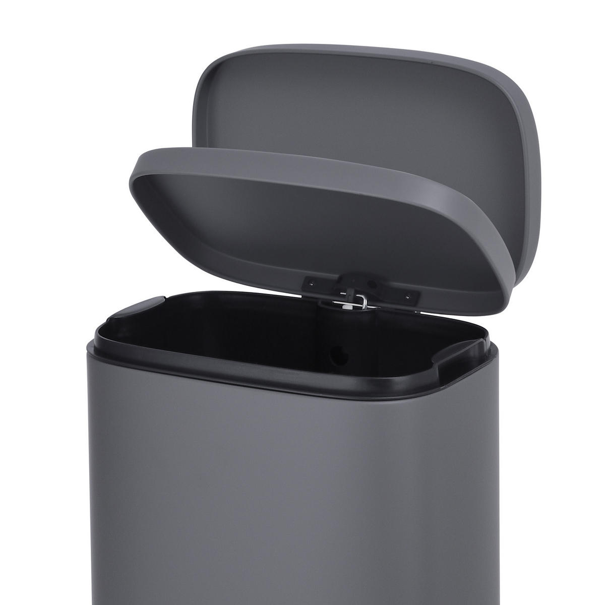 MÜLLEIMER TQ30 - Grau, Metall (35/63/25cm) - SVITA