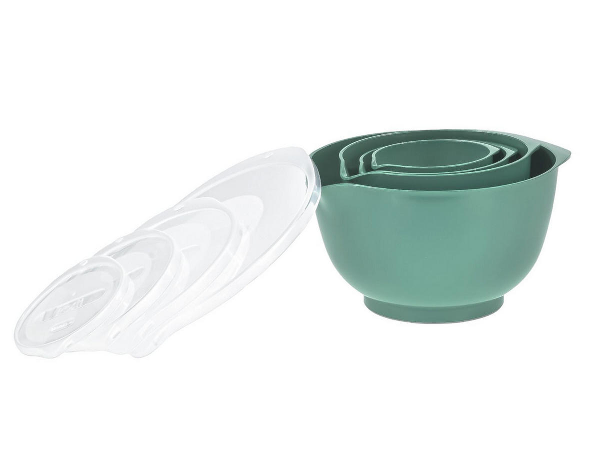RÜHRSCHÜSSEL-SET Margrethe New türkis grün (4tlg) - Grün, Kunststoff (21/15cm) - Rosti