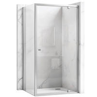 DUSCHKABINE Rea Primo Swing 80x90 Chrome - Chromfarben, Metall (80/90/190cm) - REA