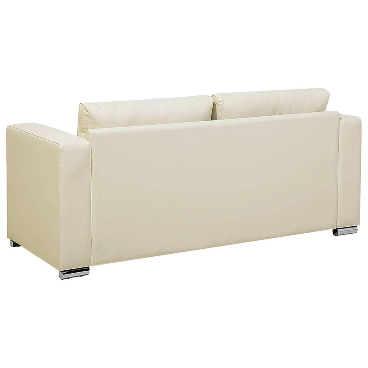 3-SITZER-SOFA Echtleder Beige Helsinki - Beige, Leder/Fell (186/72/76cm) - Beliani
