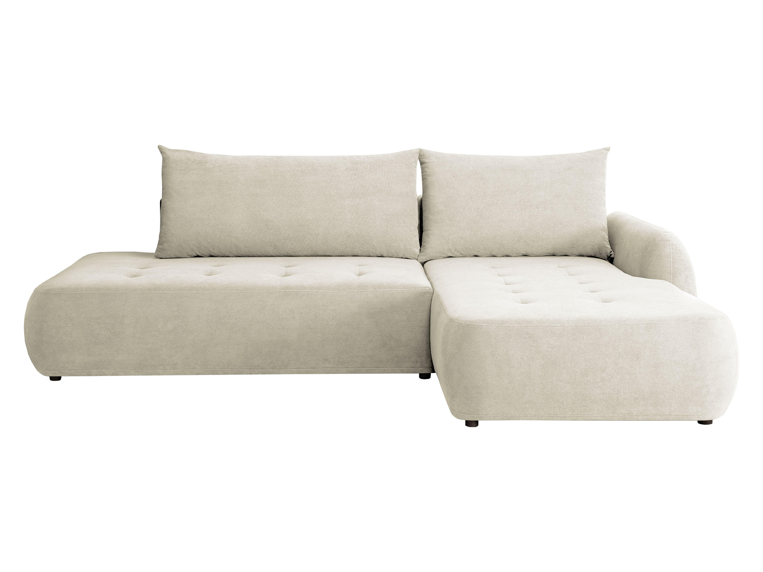 COLTAR Bueno I, Dreapta - crem/negru, material textil/lemn (185/300cm) - MIRJAN24