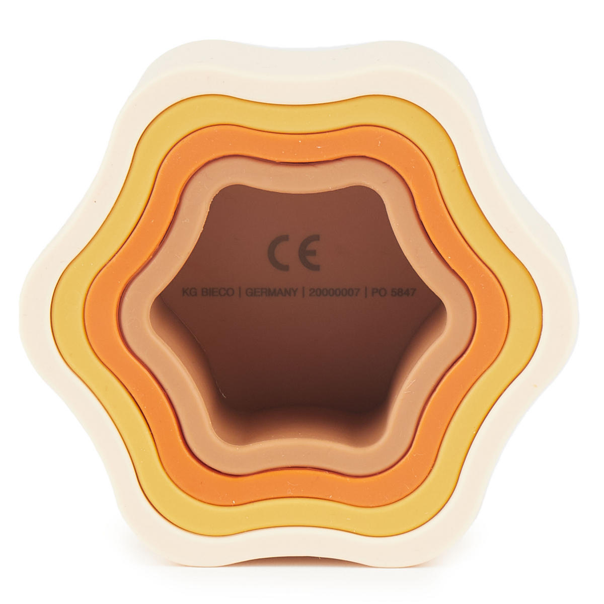 STAPELSPIEL Stapelturm Silikon - ab 6 Mo - Multicolor, Kunststoff (86/86cm) - Bieco Spielwaren