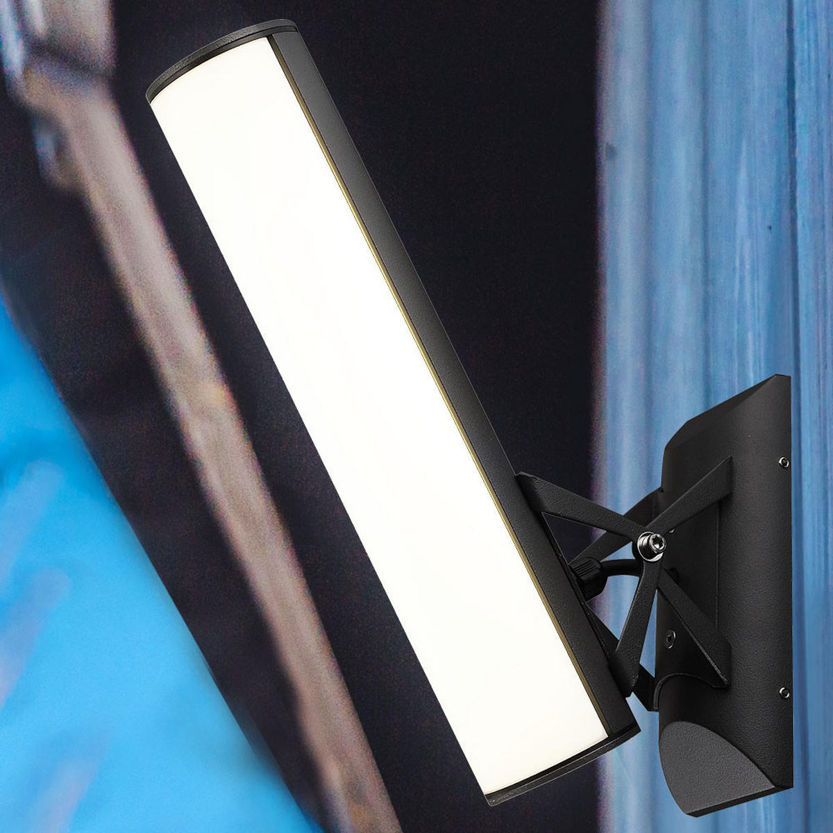 LED AUSSEN-WANDLAMPE Aluminium Grau 2er Set - Grau, Metall (6.5/32.5/32cm) - Globo Lighting