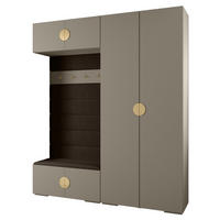 GARDEROBEN-SET 236,7/200/47 - Kaschmir/Goldfarben, Holz/Kunststoff (200/236.7/47cm) - Abiks Möbel