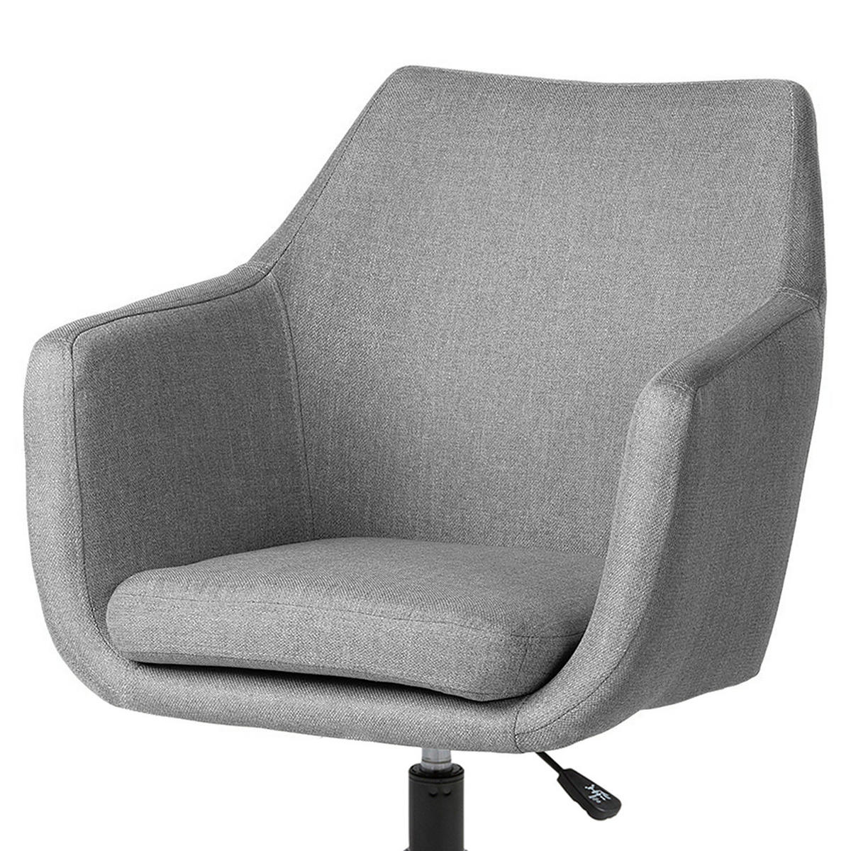 BÜRODREHSTUHL - Greige/Schwarz, Textil/Metall (58/95/58cm) - home24