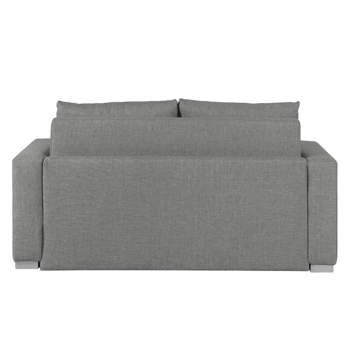 SCHLAFSOFA - Silberfarben/Grau, Textil (173/90/90cm) - home24