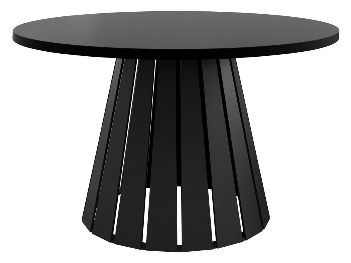 COUCHTISCH Circolo - Schwarz, Holzwerkstoff/Metall (75/75/43cm) - MIRJAN24