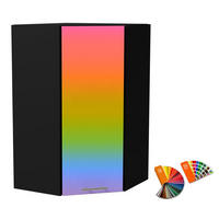 ECKHÄNGESCHRANK Brerra RAL Wunschfarbe (K5/K7) / Schwarz Matt 60 / 60 / 96cm - Multicolor/Schwarz, Holz/Holzwerkstoff (60/96/60cm) - Feldmann-Wohnen