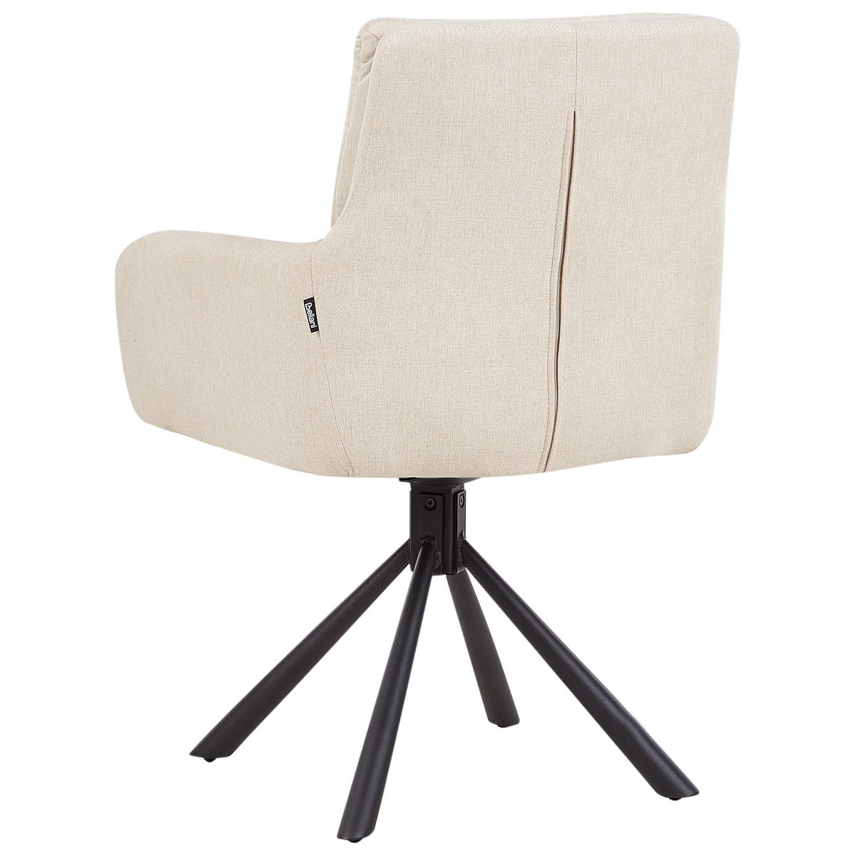 ESSZIMMERSTUHL 2er-Set Beige Sardoal - Beige/Schwarz, Textil (56/86/65cm) - Beliani