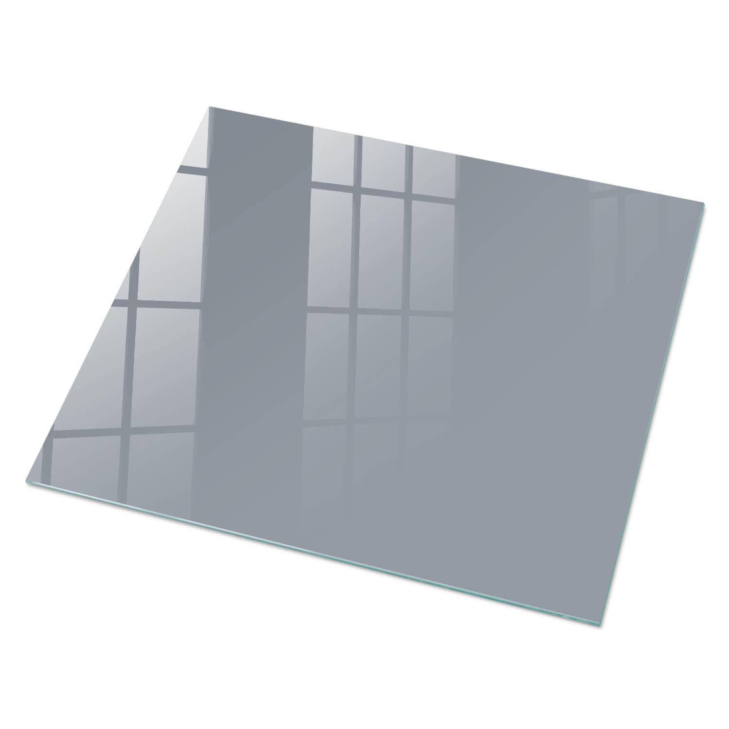 GLASPLATTE 80x60 cm – Millennial-Grau - Braun, Glas (0.4/80/60cm) - ArtPrintCave