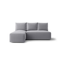 ECKSOFA mit Schlaffunktion SAVIO MINI Poso 55 Links - Grau, Textil (200/140cm) - Bedante