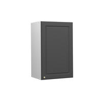 HÄNGESCHRANK Fame-Line Anthrazit-Gold 45 cm - Anthrazit/Weiß, Holzwerkstoff (45/72/34.1cm) - Vicco