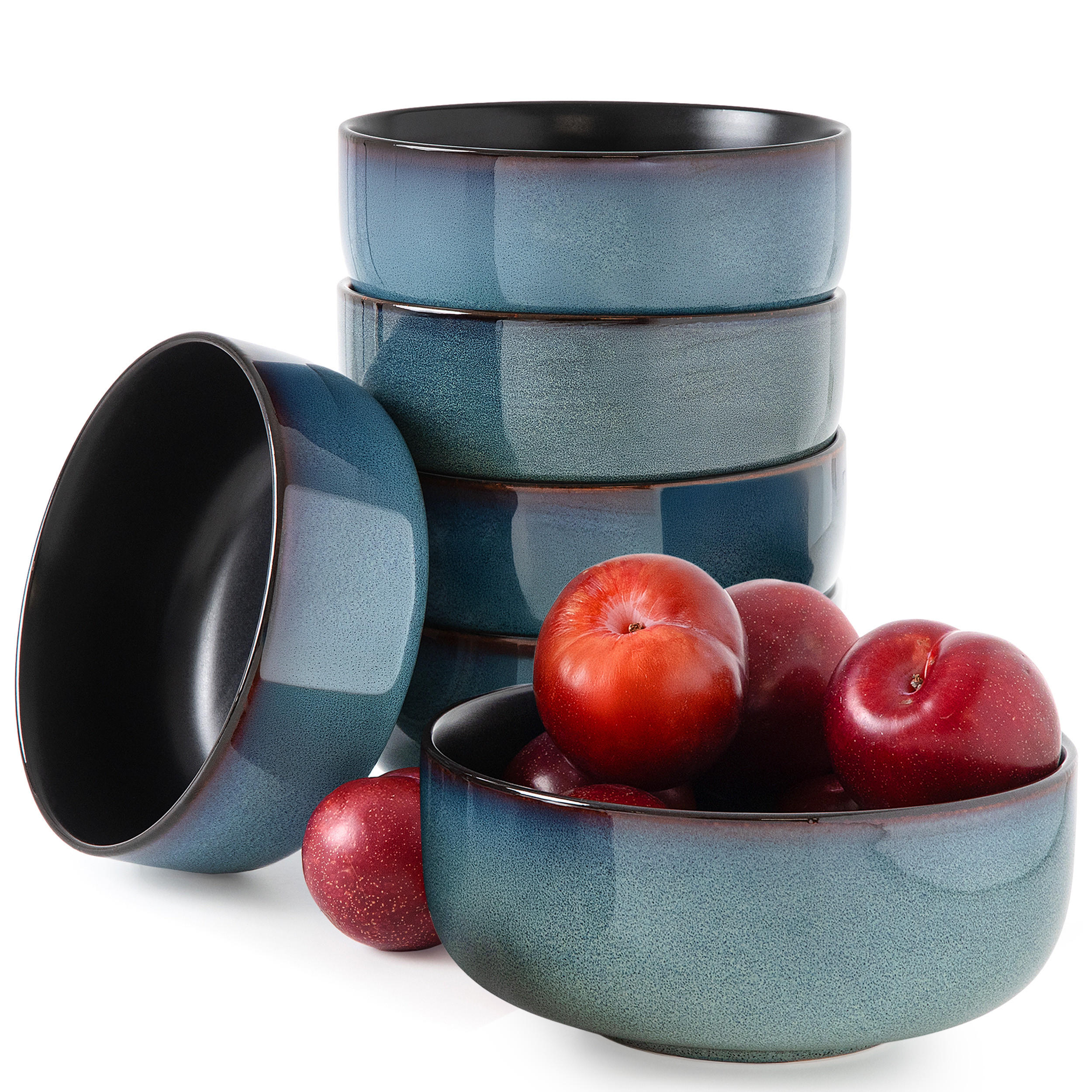 SCHÜSSEL-SET SUPPENSCHALEN BALI 6-tlg - Blau, Keramik (15cm) - Ritzenhoff Breker