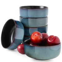 SCHÜSSEL-SET SUPPENSCHALEN BALI 6-tlg - Blau, Keramik (15cm) - Ritzenhoff Breker