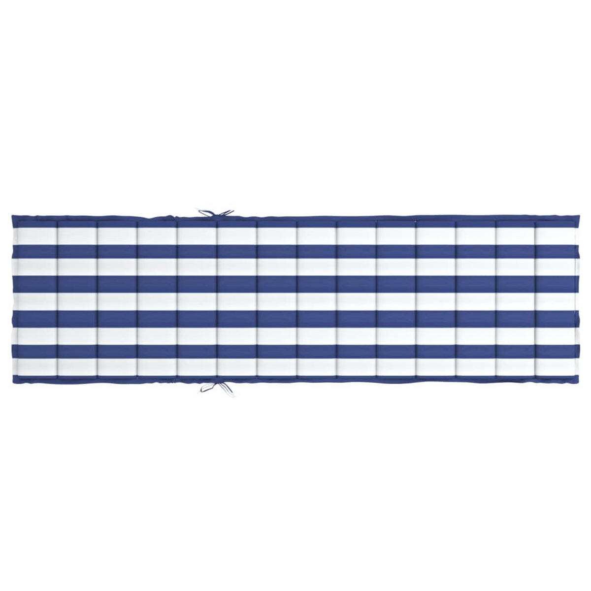 SONNENLIEGEN-AUFLAGE Blau&Weiss Gestreift Oxford-Gewebe - Blau, Textil (70/4/200cm) - vidaXL