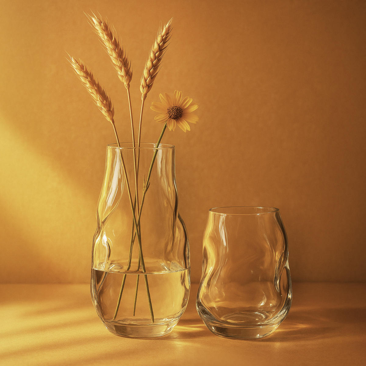 VASE Serenite Transparent 9x13xh18 cm Glas - Transparent, Glas (18cm) - Mondex