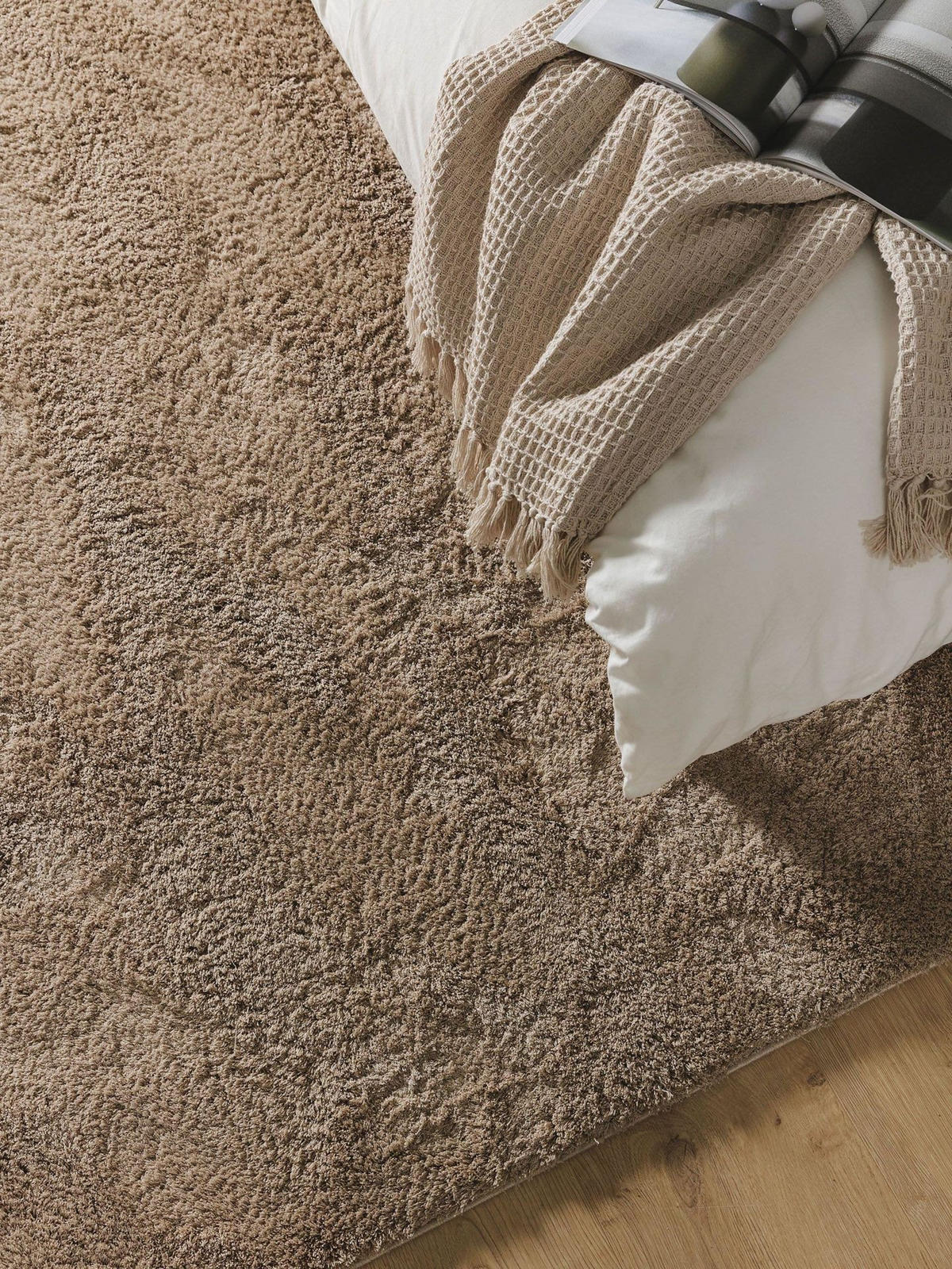 HOCHFLORTEPPICH Soda Beige 160x230 cm - Beige, Textil (160/1cm) - KUNSTLOFT