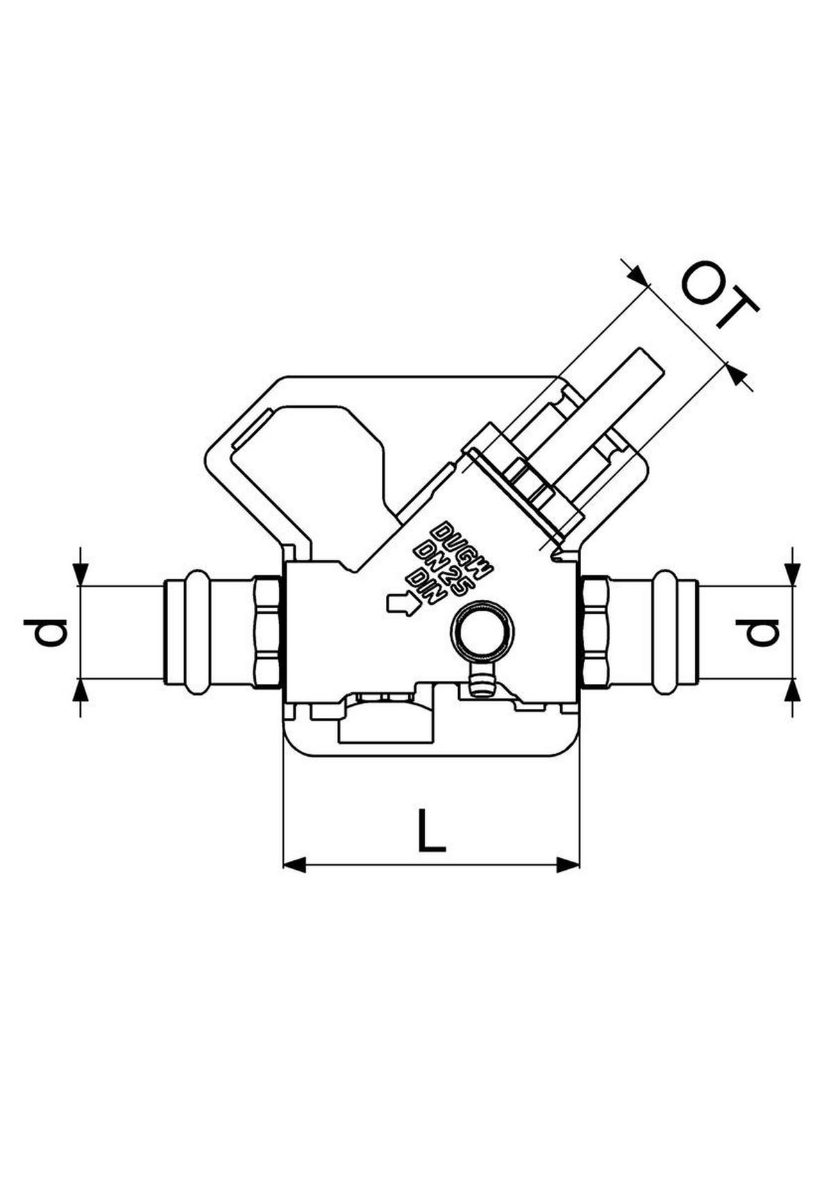 RUECKFLUSSVERHINDERER,M. ENTL. PRESSANSCH.IG,M.DS,DN25,PR28,DVGW - Schwarz, Metall (10/18/30cm) - Schlösser Armaturen