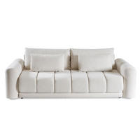 SOFA Beige OTRAN Mit Schlaffunktion Und Komfortablem Sitz - Beige, Textil (250/93/116cm) - Sepro Meble