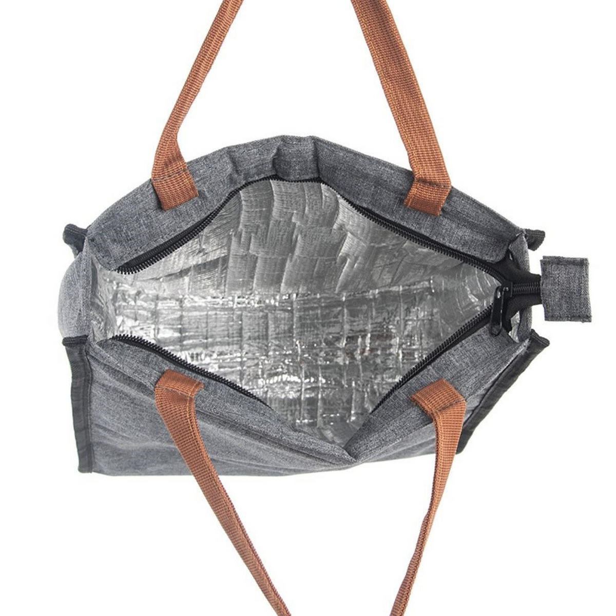 THERMOTASCHE Shopping-Format 7 l Grau - Grau, Textil (14/30/26cm) - Orion 
