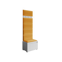 GARDEROBEN-SET Grawis 60 IV - Silberfarben/Orange, Holzwerkstoff/Kunststoff (64.5/45/34cm) - MIRJAN24