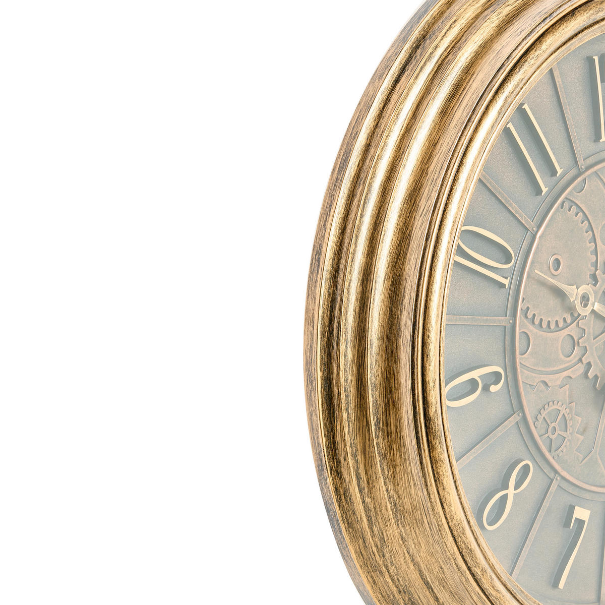WANDUHR Gold Caudete - Goldfarben/Schwarz, Kunststoff (50/50/6cm) - Beliani