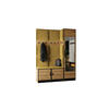 GARDEROBE ROJ 20 - 159,6x205x39cm Eiche Craft Gold + Stoff Gelb - Honigeiche/Gelb, Holzwerkstoff (159.6/205/39cm) - Kier Furniture