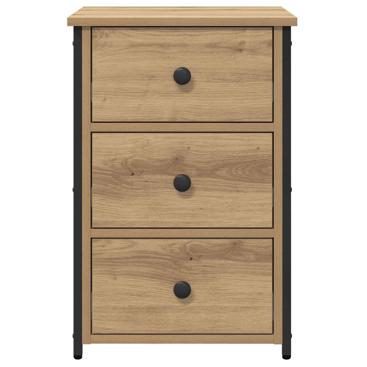 NACHTTISCH Braun 40/36/60 Cm Massives Upgecyceltes Holz - Braun, Holz (36/60/40cm) - vidaXL