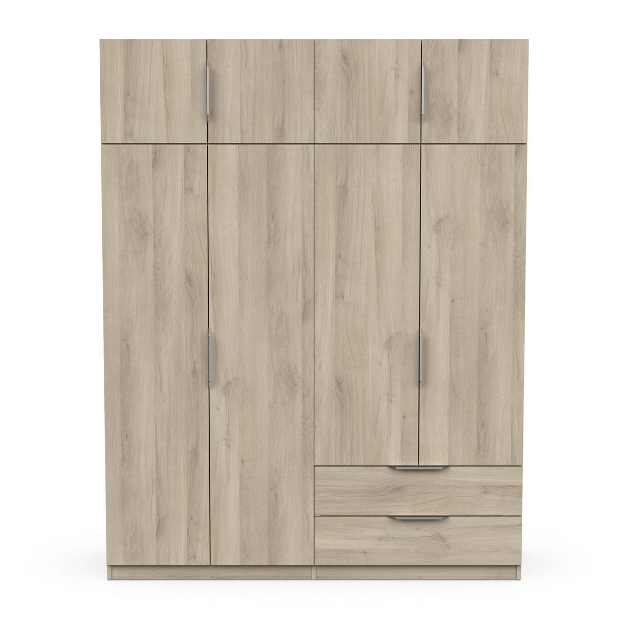SCHRANK 8 Türen - GHOST - Eiche - 157,3 x 51,1 x 203 cm - Beige, Holz (51.1/203/157.3cm) - Demeyere
