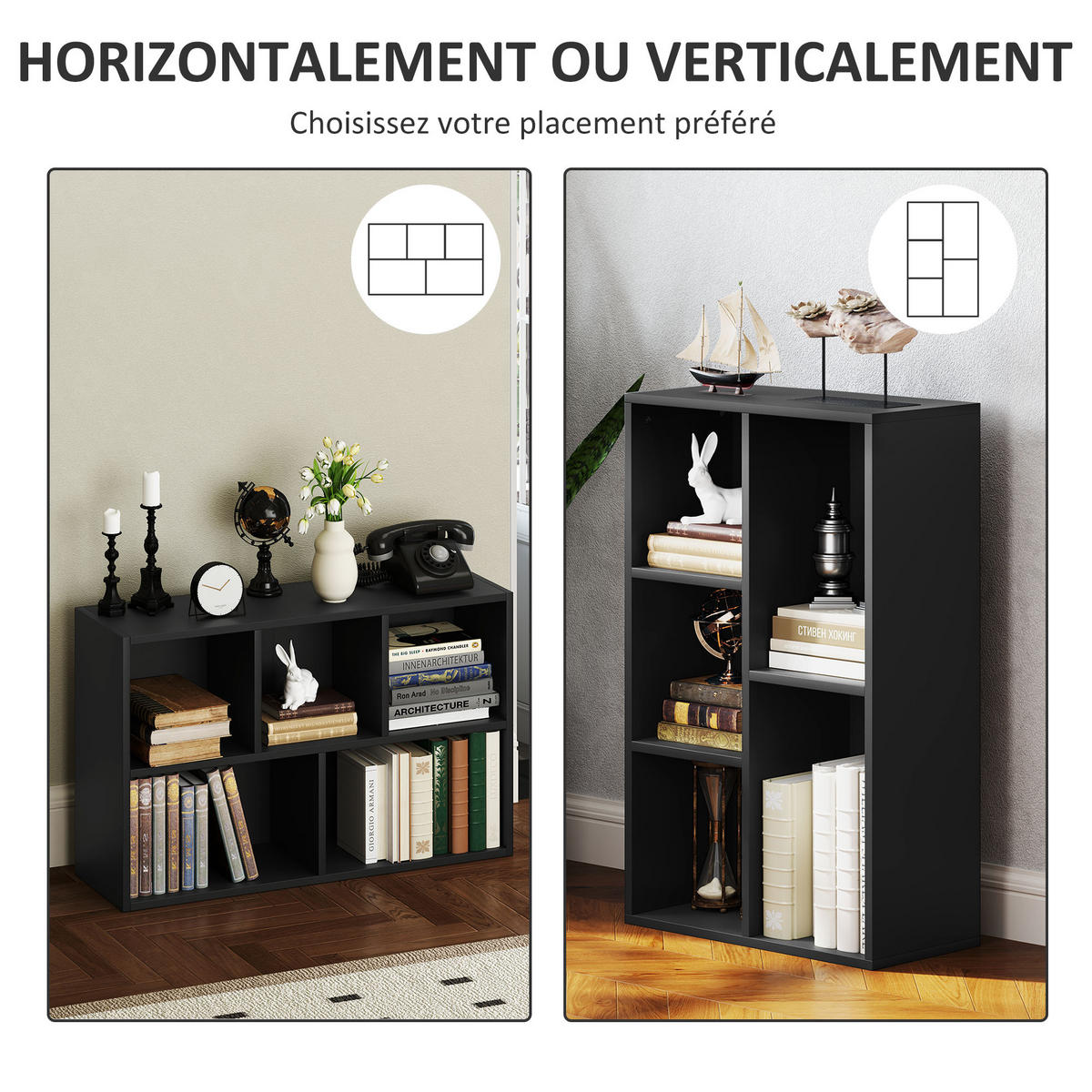 BÜCHERREGAL 50/24/80 cm schwarz - Brombeere, Karton (50/80/24cm)